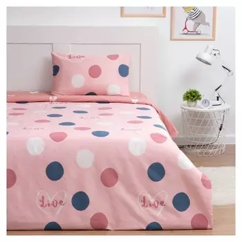 Постельное бельё 1.5 сп "Lovelife" Just Love, 143х215 см,150х214 см,50х70 см-1 шт. сатин