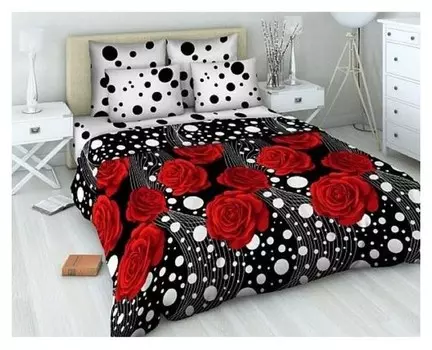 Постельное бельё 1,5 сп. «Василиса» комильфо, 145х215 см, 150х214 см, 70х70 см - 2 шт.