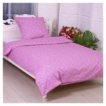 Постельное бельё 1.5сп бесконечность (Пододеяльник 145х215см, наволочка 70х70см) бязь, 120г/м², 100% хлопок