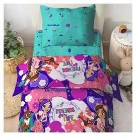Постельное бельё 1,5сп Enchantimals сердце 145х215, 150х215, 70х70 см-1шт