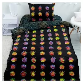 Постельное бельё 1.5сп «Фантастические Рик и морти» 143х215, 150х214, 70х70-1шт, поплин 105г/м хл100%