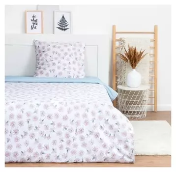 Постельное бельё 1.5сп Lovelife "Лютики" 143х215 см,150х225 см,70х70 см-1 шт,125г/м2 сатин