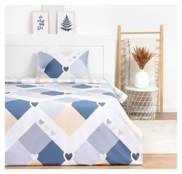 Постельное бельё 1.5сп Lovelife «Нежность» 143х215 см,150х225 см,50х70 см-1 шт,125г/м2 сатин