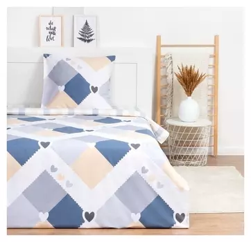 Постельное бельё 1.5сп Lovelife «Нежность» 143х215 см,150х225 см,70х70 см-1 шт,125г/м2 сатин