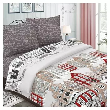 Постельное бельё 1,5сп традиция амстердам 147х217 см, 150х220 см, 70х70 см 2шт, бязь 125 г/м 100% хлопок