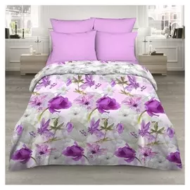 Постельное бельё 2 сп. «Василиса» лиловая дымка 175х215 см, 200х220 см, 70х70 см - 2 шт.