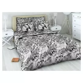Постельное бельё 2 сп. «Василиса» пума, 175х215 см, 200х220 см, 70х70 см - 2 шт.