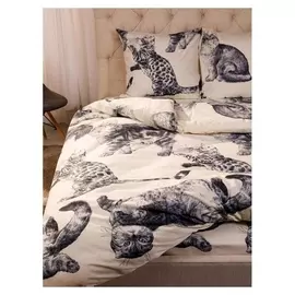 Постельное бельё 2сп ночь нежна «Барсик» 175х215, 180х220, 70х70см -2 шт