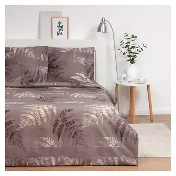 Постельное бельё экономь и Я 1,5 сп "Гербарий" 147х215 см,150х215 см,70х70 см-2 шт, полисатин, 80 г/м²