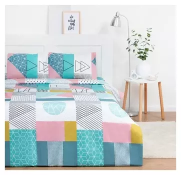 Постельное бельё экономь и Я евро Geometric Figures 200*217см,215*240см,50*70см-2шт