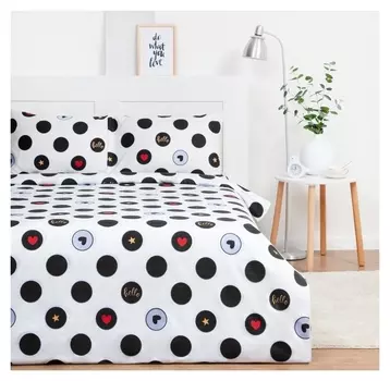 Постельное бельё экономь и Я евро Hello 200х217 см, 215х240 см, 50х70 см-2шт