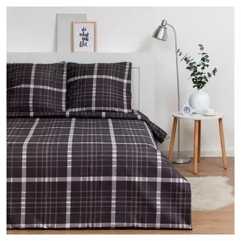 Постельное бельё экономь и Я евро «Клетка» (Вид 2) 200х210 см, 220х215 см, 70х70 см-2 шт, полисатин, 80 г/м²