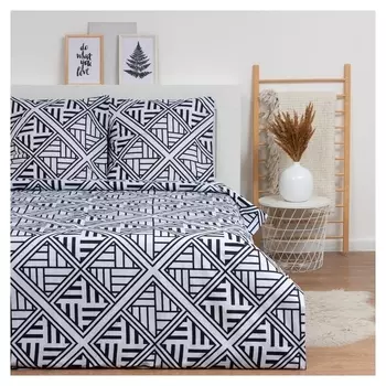 Постельное бельё евро Lovelife «Этнический узор»: пододеяльник 200х217см+наволочка 70х70см-2шт, поплин