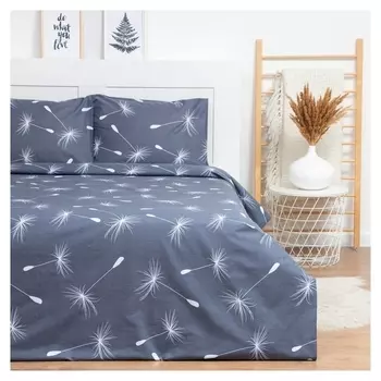 Постельное бельё евро Lovelife «Одуванчики» пододеяльник 200х217 см+наволочка 50х70 см-2шт, поплин, 125 г