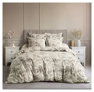 Постельное бельё евро ночь нежна эдем 220х200 см, 220х200 см, 70х70 см 2шт, бязь, 120г/м², 100% хлопок