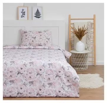 Постельное бельё Lovelife 1.5 сп «Цветочный сад» 147х210, 150х215, 50х70 -1 шт, 100% хлопок, бязь120г/м2