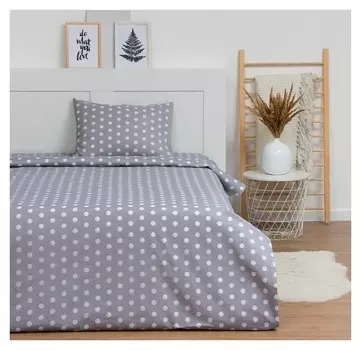 Постельное бельё Lovelife 1.5 сп «Горох» 147х210,150х215,50х70 -1 шт, 100% хлопок, бязь 120 г/м2