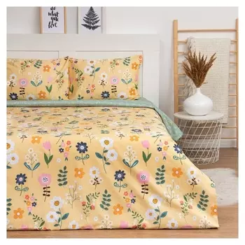 Постельное бельё Lovelife 1,5 сп «Полевые цветочки» 143х215см, 150х225см, 50х70см-2шт