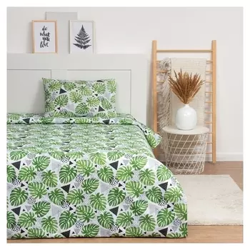 Постельное бельё "Lovelife" 1.5 сп тропики 147*210,150*215,50*70-1 шт,100% хлопок,бязь 120г/м2