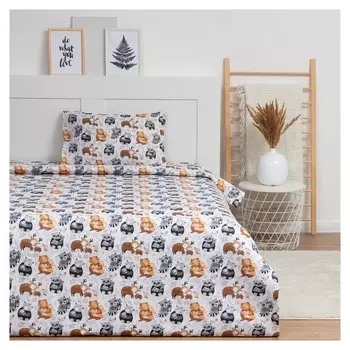 Постельное бельё Lovelife 1.5 сп «Заботушка» 147х210,150х215,50х70 -1 шт, 100% хлопок, бязь 120 г/м2