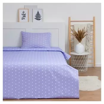 Постельное бельё Lovelife 1.5 сп «Звездочки»(Вид 2)147х210,150х215,50х70-1 шт,100% хлопок,бязь120г/м2