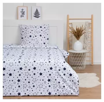 Постельное бельё Lovelife 1.5 сп «Звезды» (Вид 2) 147х210, 150х215, 70х70-1 шт, 100% хлопок, бязь 120г/м2