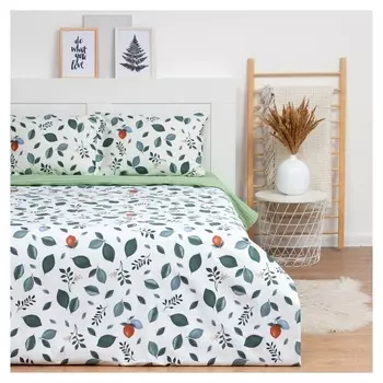 Постельное бельё Lovelife 2сп «Магия листьев» 175х215 см, 200х225 см, 50х70 см-2шт,100%хлопок,сатин,125г/м