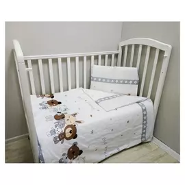 Постельное бельё «Лучшие друзья», 112х147, 100х150, 40х60см, бязь