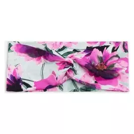 Повязка на голову, цвет фуксия/цветы, размер 54-58