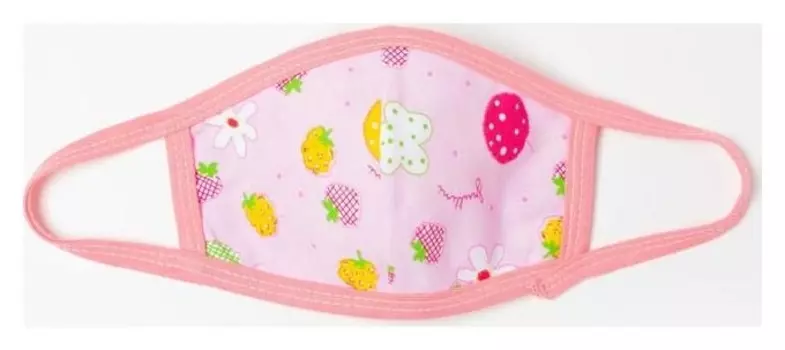 Повязка тканевая для девочки, цвет розовый (Рис) возраст 3-6 лет