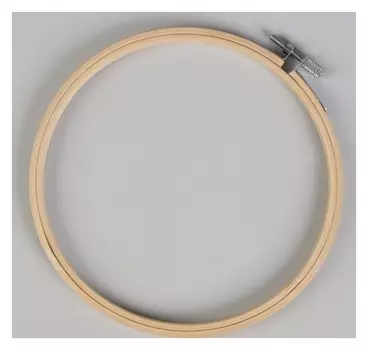 Пяльцы для вышивания, D = 15,3 см, цвет светлое дерево