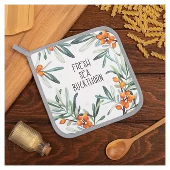 Прихватка "Berry Garden" 19х19 саржа,100% х/л,ватин 250г/м2