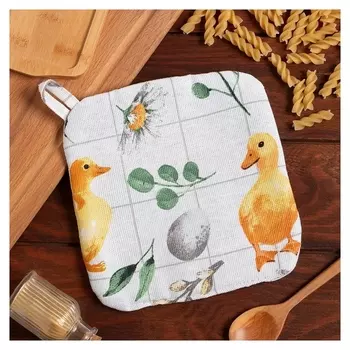 Прихватка доляна Duckling 19х19 см, 100% хл, ватин 250 г/м2