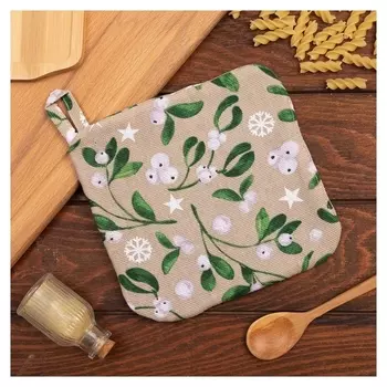 Прихватка доляна Frosty Berries 19х19 см, 100% хл, ватин 250г/м2