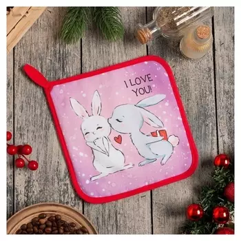 Прихватка «Hello Winter» 19х19 см, саржа, 100% х/л, ватин 250 г/м2