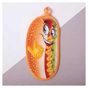 Прихватка "Хот дог" (Фотопечать), п/э, хл20%, наполнитель-поролон 190г/м