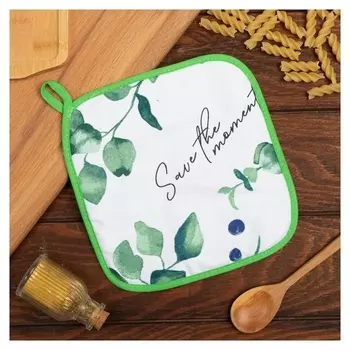 Прихватка "Этель" Eucalyptus 19х19см,100%хл, саржа 190 гр/м2