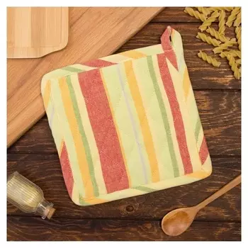 Прихватка "Полоски" 20х20см, 170 гр/м2, 100% хлопок