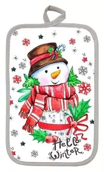 Прихватка прямоугольная рис.28 22х15 см, поролон, пэ 100%