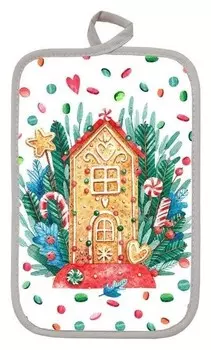 Прихватка прямоугольная рис.29 22х15 см, поролон, пэ 100%