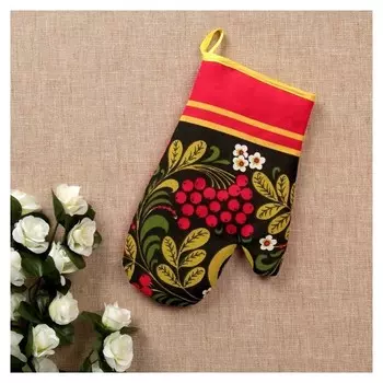 Прихватка - рукавица «Хохлома», сувенирная