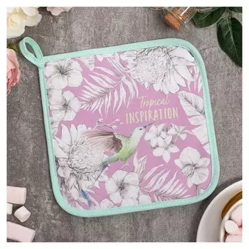 Прихватка "Tropical" 19х19 саржа,100% х/л,ватин 250г/м2