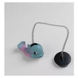 Пробка для ванны с игрушкой «Кит», D=4,8 см, цепочка 40 см