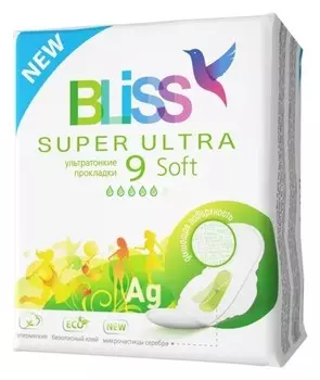 Прокладки для критических дней Bliss Super Ultra Soft, 9шт