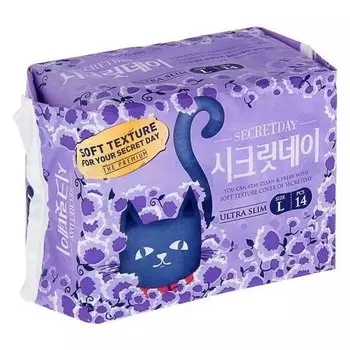 Прокладки «Secret Day», ультратонкие дышащие, органические, 14 шт/уп