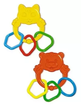 Прорезыватель Котенок и медвежонок