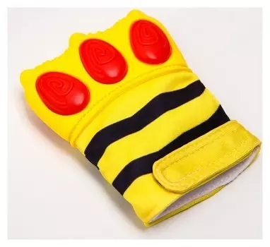 Прорезыватель рукавичка Лапка тигра на липучке