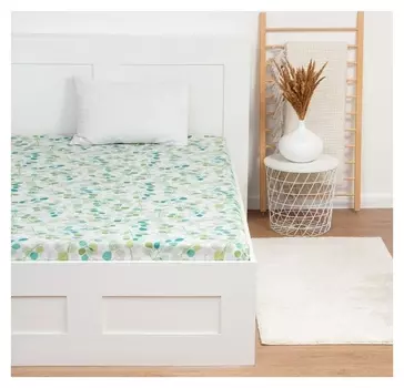 Простыня 1,5 сп экономь и Я 150*215±3 "Эвкалипт" цв.зеленый 100 гр/м2,100%хлопок,бязь