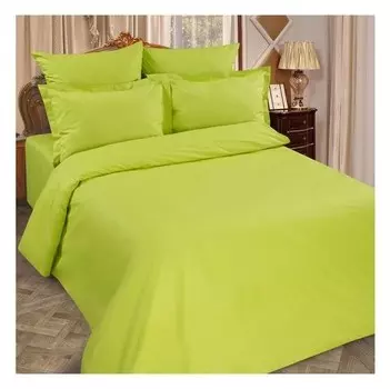 Простыня 1,5 сп., размер 150х215 см рейнбоу лайм, поплин