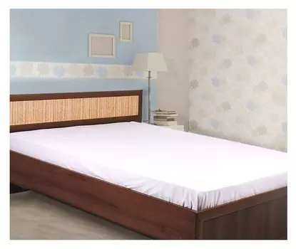 Простыня 1,5-спальная, бязь отбеленная однотонная 145х214 см